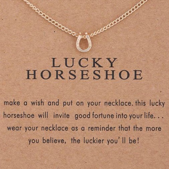 Salty Cold Brew Jewelry - Dainty โLucky Horseshoeโ Pendant Necklace Salty Cold Brew Jewelry - Dainty โLucky Horseshoeโ Pendant Necklace